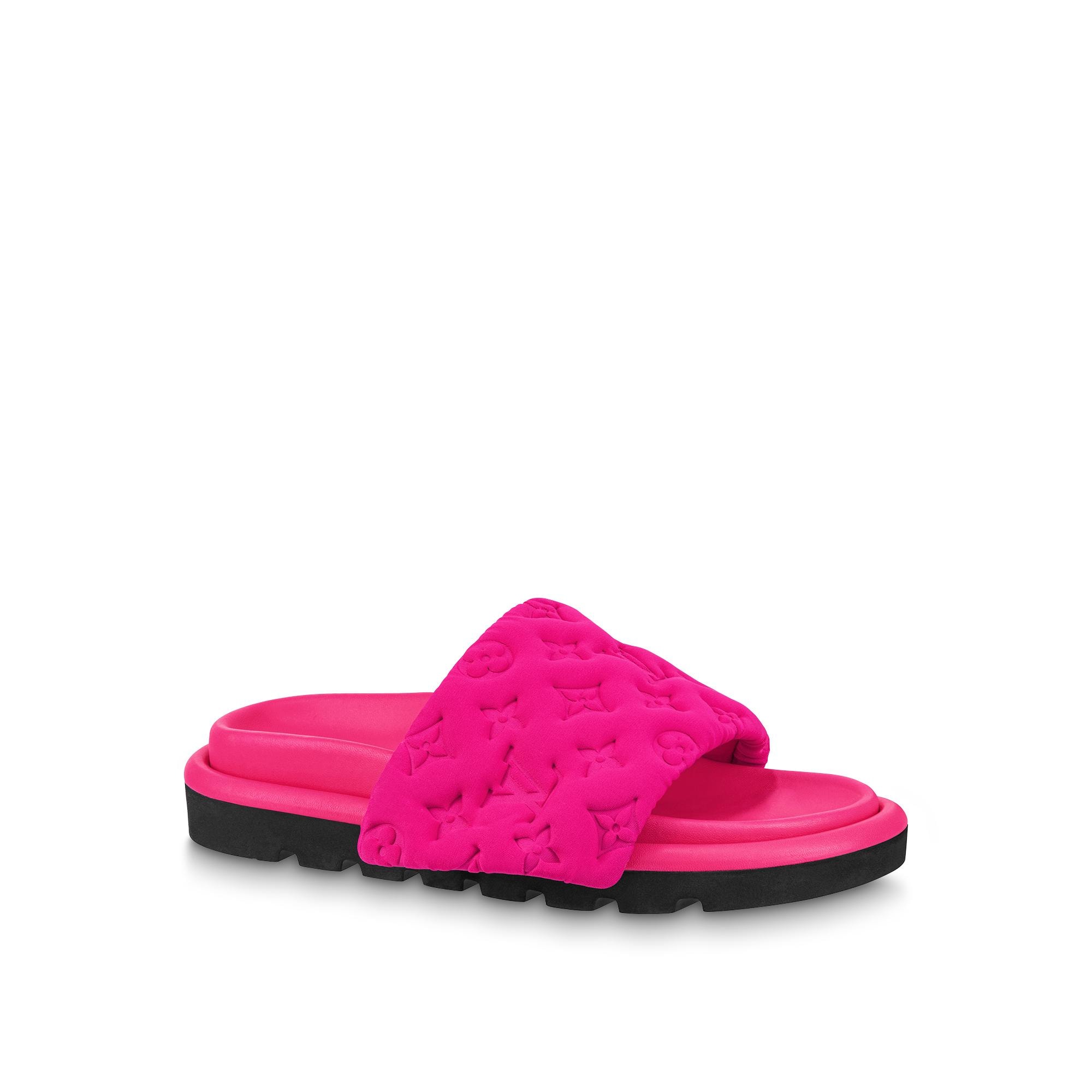 pool pillow comfort mules black
